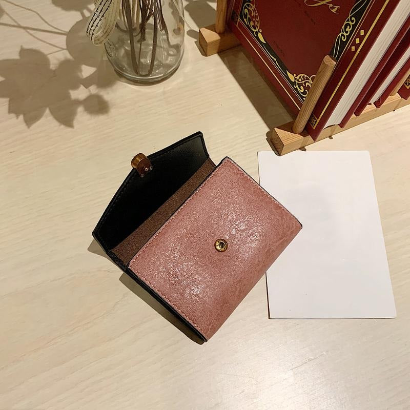 Durable PU Leather Casual Short Wallets Mssza