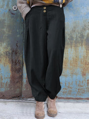 Elastic Waist Casual Loose Harem Pants Mssza