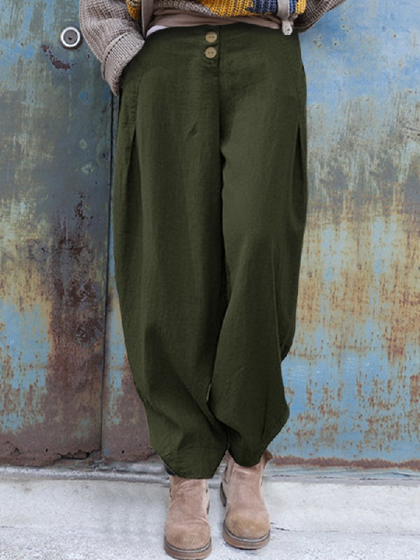 Elastic Waist Casual Loose Harem Pants Mssza