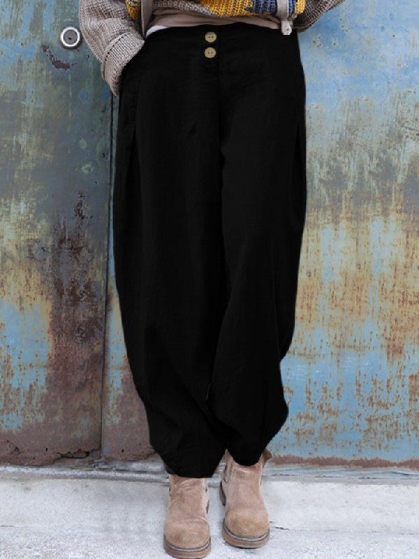 Elastic Waist Casual Loose Harem Pants Mssza