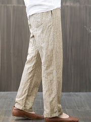 Elastic Waist Striped Harem Casual Loose Pant Mssza