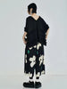 Elasticated Waist Thin Style Cropped Wave Dot Printed Nine Cropped Pants Mssza