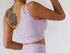 Elasticity Single Strap Chest Pad Shockproof Running Sports Bra Mssza