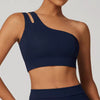 Elasticity Single Strap Chest Pad Shockproof Running Sports Bra Mssza