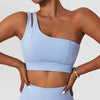 Elasticity Single Strap Chest Pad Shockproof Running Sports Bra Mssza
