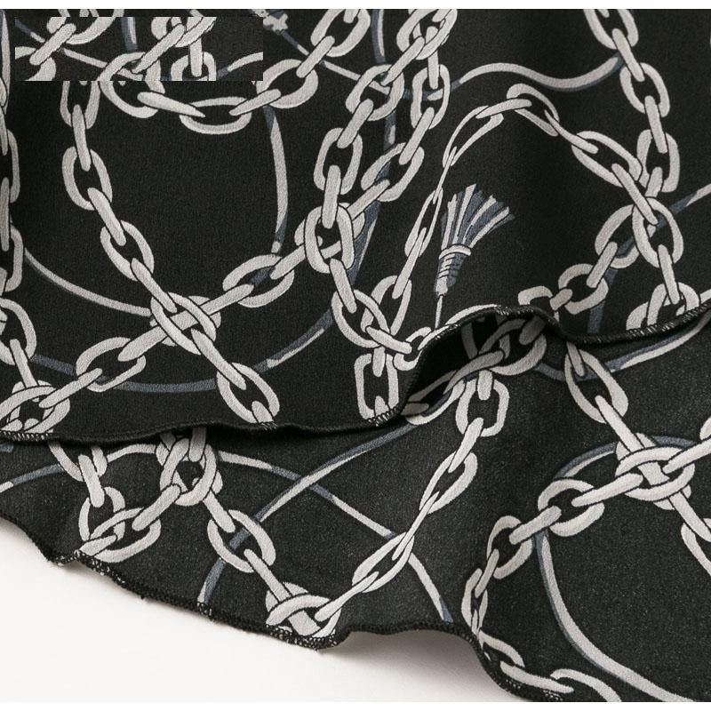 Elegant Asymmetrical Lace Up Long Wrap Print Midi Skirts Mssza