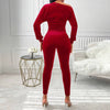 Elegant Asymmetrical Long Sleeve One-Shoulder Natural Waist Ankle Length Mssza