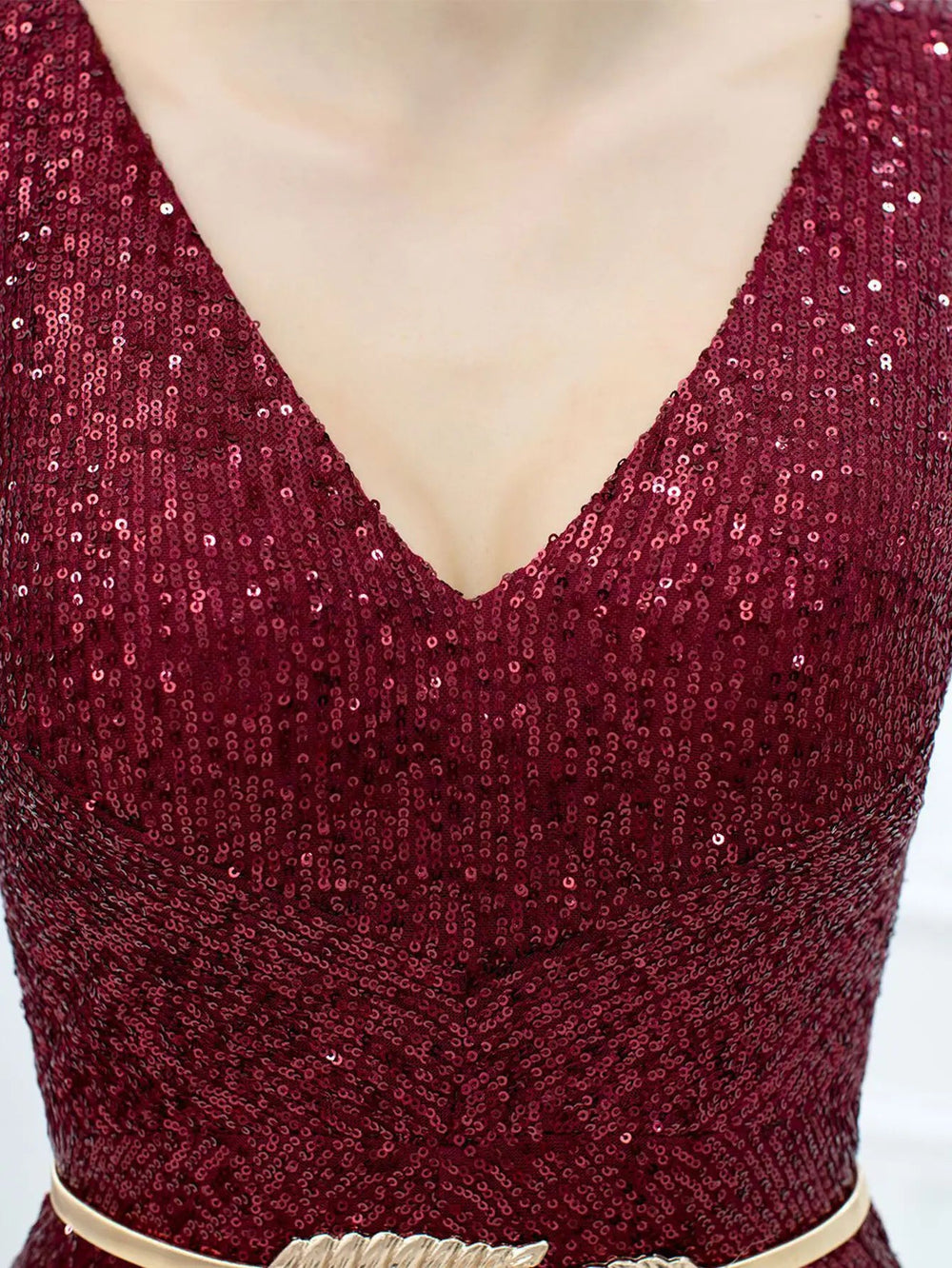 Elegant Backless Sequin Jumpsuit One Piece Birthday Party Outfits Mssza