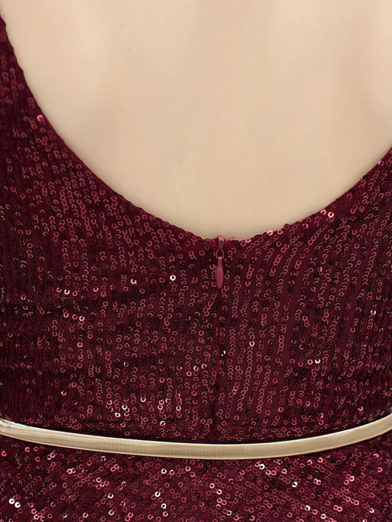 Elegant Backless Sequin Jumpsuit One Piece Birthday Party Outfits Mssza