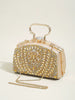 Elegant Beads Decor Classic Glitter Luxury Party Mini Satchel Dinner Bag Mssza