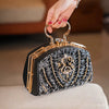 Elegant Beads Decor Classic Glitter Luxury Party Mini Satchel Dinner Bag Mssza