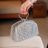 Elegant Beads Decor Classic Glitter Luxury Party Mini Satchel Dinner Bag Mssza