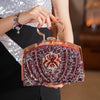 Elegant Beads Decor Classic Glitter Luxury Party Mini Satchel Dinner Bag Mssza