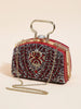 Elegant Beads Decor Classic Glitter Luxury Party Mini Satchel Dinner Bag Mssza