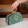 Elegant Beads Decor Classic Glitter Luxury Party Mini Satchel Dinner Bag Mssza