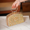 Elegant Beads Decor Classic Glitter Luxury Party Mini Satchel Dinner Bag Mssza