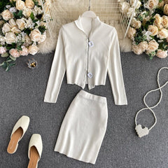 Elegant Bodycon Pencil Slim Tops High Waist Skirt Mssza
