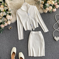 Elegant Bodycon Pencil Slim Tops High Waist Skirt Mssza
