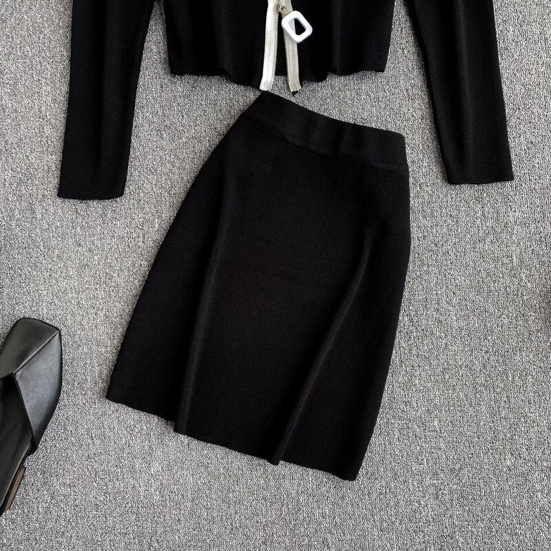 Elegant Bodycon Pencil Slim Tops High Waist Skirt Mssza