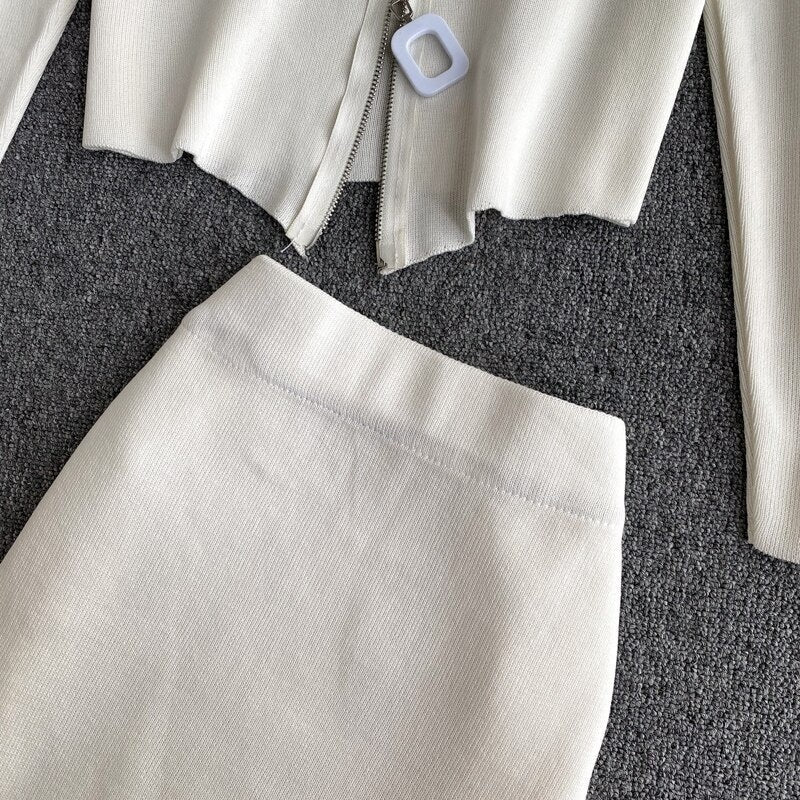 Elegant Bodycon Pencil Slim Tops High Waist Skirt Mssza