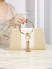 Elegant Bohemian Resort Woven Large Capacity Square Straw Evening Clutch Bag Mssza