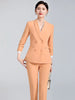 Elegant Business Work Blazer And Ankle-Length Pant 2 Piece Suit Mssza