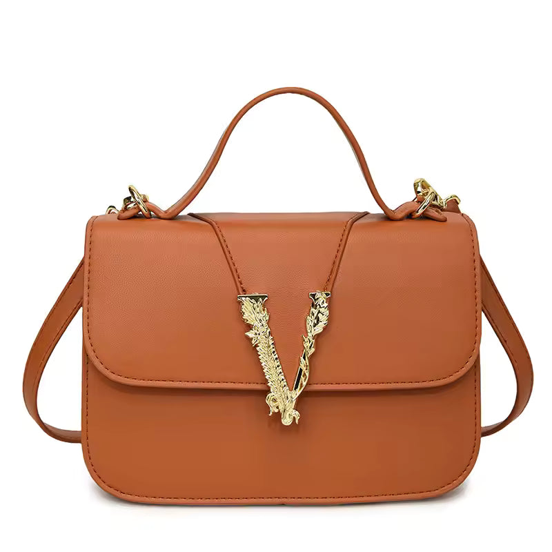 Elegant Casual Lock Buckle Small Square Shoulder Crossbody Bag Mssza