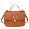Elegant Casual Lock Buckle Small Square Shoulder Crossbody Bag Mssza