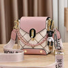 Elegant Chain Leather Diamond Lattice Daily Commuter Shoulder Crossbody Bag Mssza
