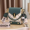 Elegant Chain Leather Diamond Lattice Daily Commuter Shoulder Crossbody Bag Mssza