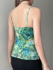 Elegant Chic Floral Flower Print Slight Stretch Blouses Camis Top Mssza