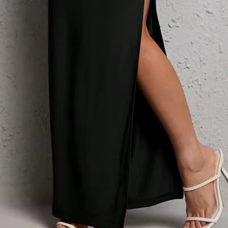 Elegant Chic Side Split High-Waisted Long Bodycon Skirts Mssza