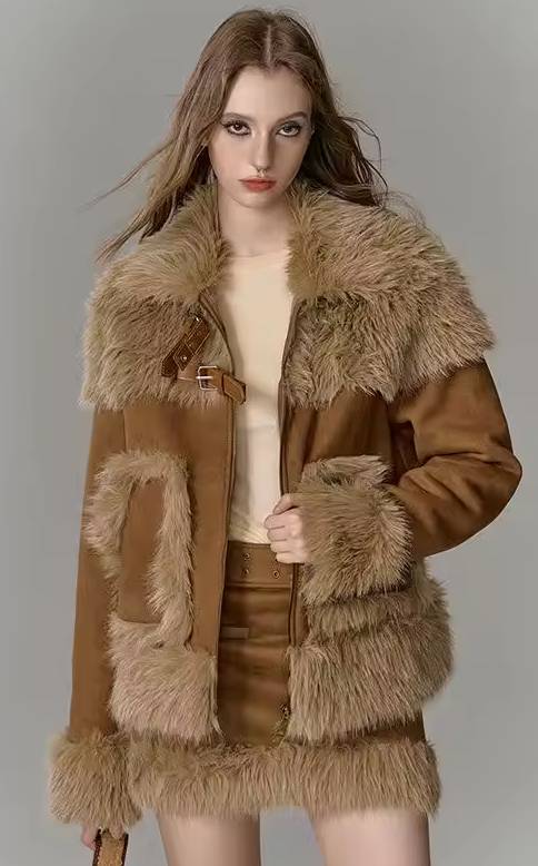 Elegant Sweaters And Spliced Short Skirt Two-Piece Suit Mssza