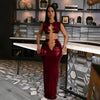 Elegant Crop Tank Tops And Long Skirts Irregular Cutout 2 Piece Sets Mssza