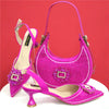 Elegant Crystal Comfortable Evening Shoes And Capacity Bag Mssza