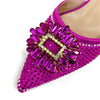 Elegant Crystal Comfortable Evening Shoes And Capacity Bag Mssza