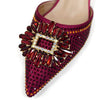 Elegant Crystal Comfortable Evening Shoes And Capacity Bag Mssza