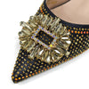 Elegant Crystal Comfortable Evening Shoes And Capacity Bag Mssza