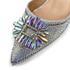 Elegant Crystal Comfortable Evening Shoes And Capacity Bag Mssza