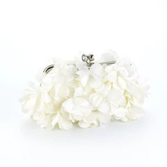 Elegant Designer Satin Petal Evening clutch Bag Mssza