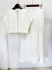 Elegant Designer Shells Beaded Cropped Tops Mermaid Long Skirt 2 Piece Set Mssza