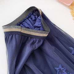 Elegant Embroider Sequied Long Skirt Mssza