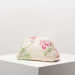 Elegant Embroidery Flowers Sequin Floral Bridal Party Prom Clutch Bag Mssza