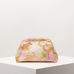 Elegant Embroidery Flowers Sequin Floral Bridal Party Prom Clutch Bag Mssza