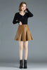 Elegant Empire Real Leather Slight Stretch High Waist Plus Size Skirt Mssza