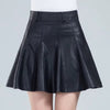 Elegant Empire Real Leather Slight Stretch High Waist Plus Size Skirt Mssza