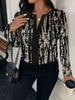 Elegant Fashionable Diamond Lattice Polyester Fiber Shirt Mssza