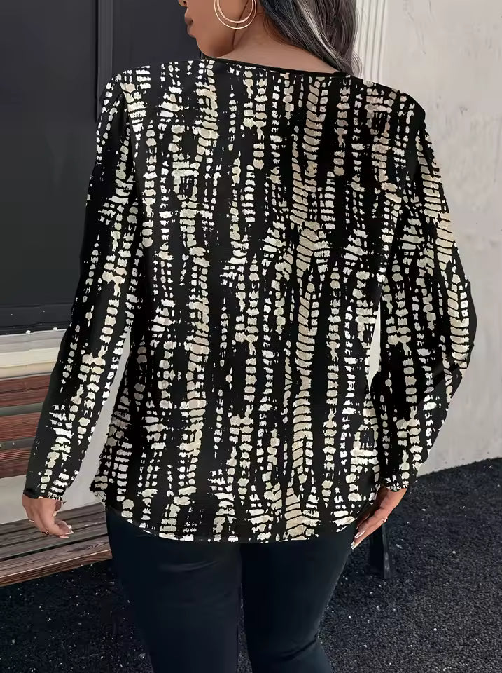 Elegant Fashionable Diamond Lattice Polyester Fiber Shirt Mssza