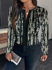 Elegant Fashionable Diamond Lattice Polyester Fiber Shirt Mssza