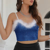 Elegant Flocking Sleeveless Sweetheart Neck Party Tanks Mssza